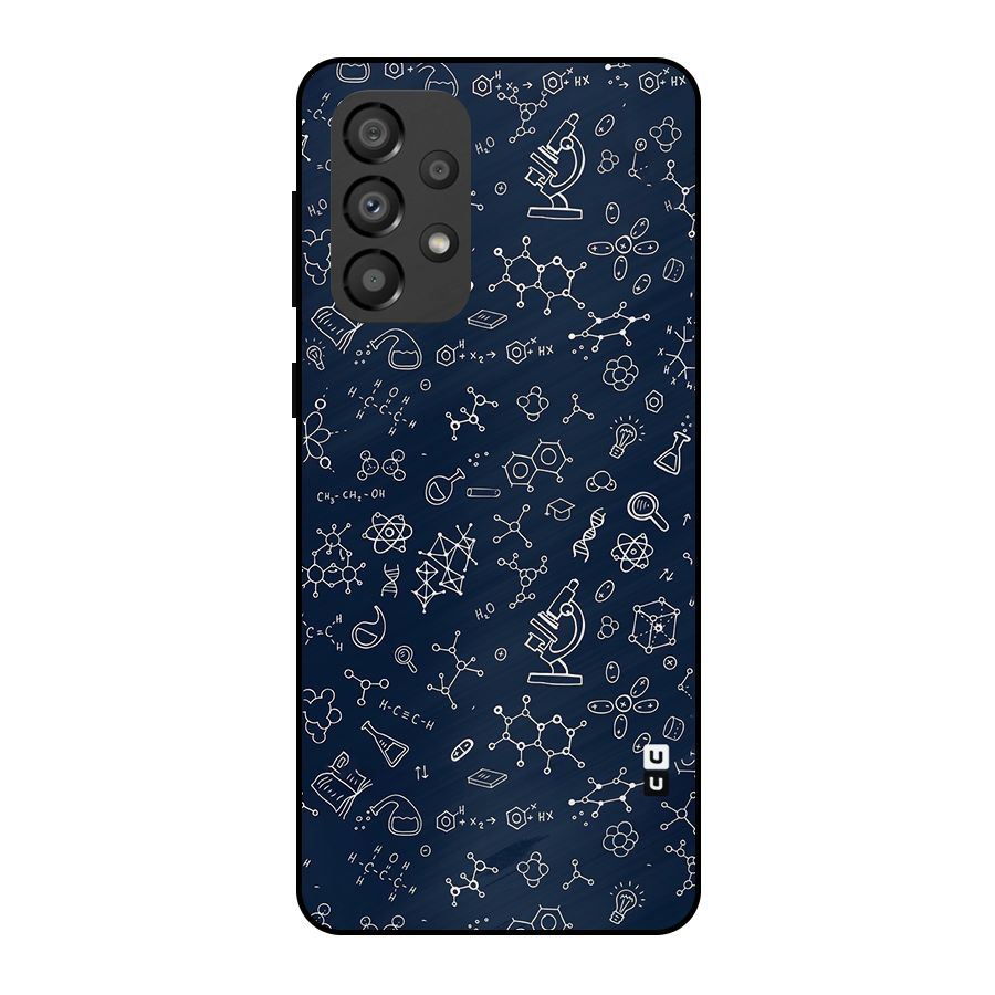 Chemistry Doodle Art Metal Back Case for Galaxy A33 5G