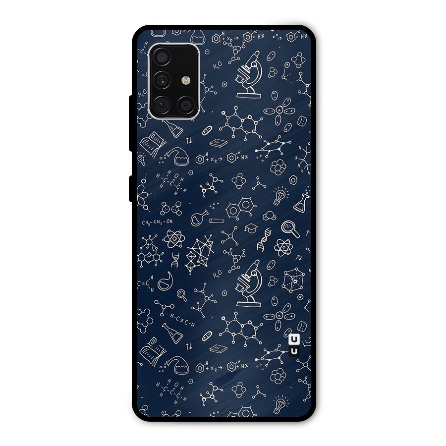 Chemistry Doodle Art Metal Back Case for Galaxy A51