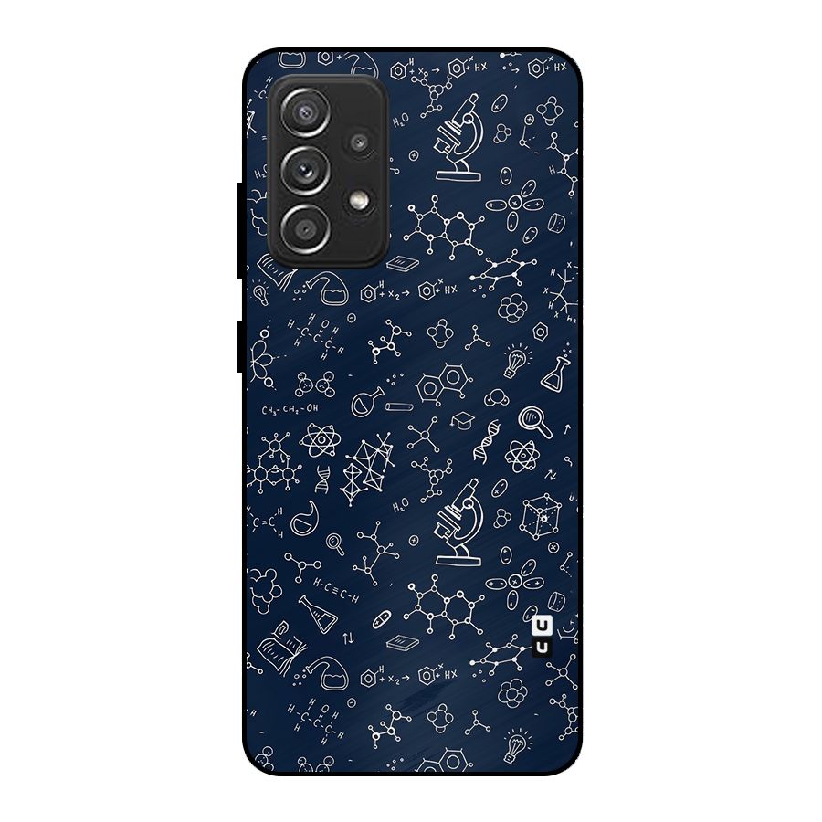 Chemistry Doodle Art Metal Back Case for Galaxy A52