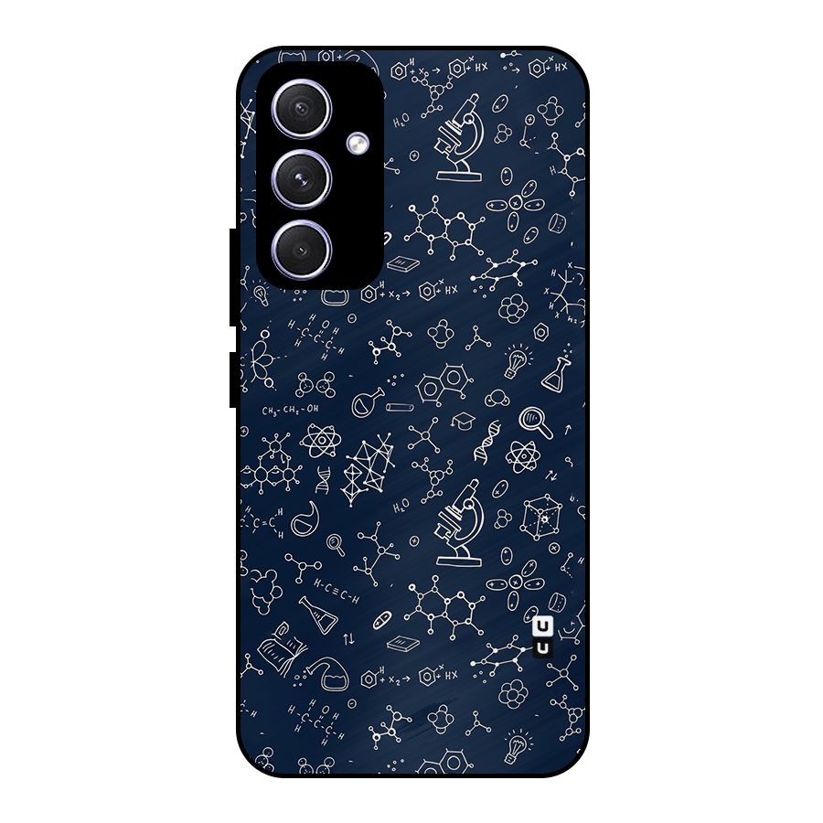 Chemistry Doodle Art Metal Back Case for Galaxy A54