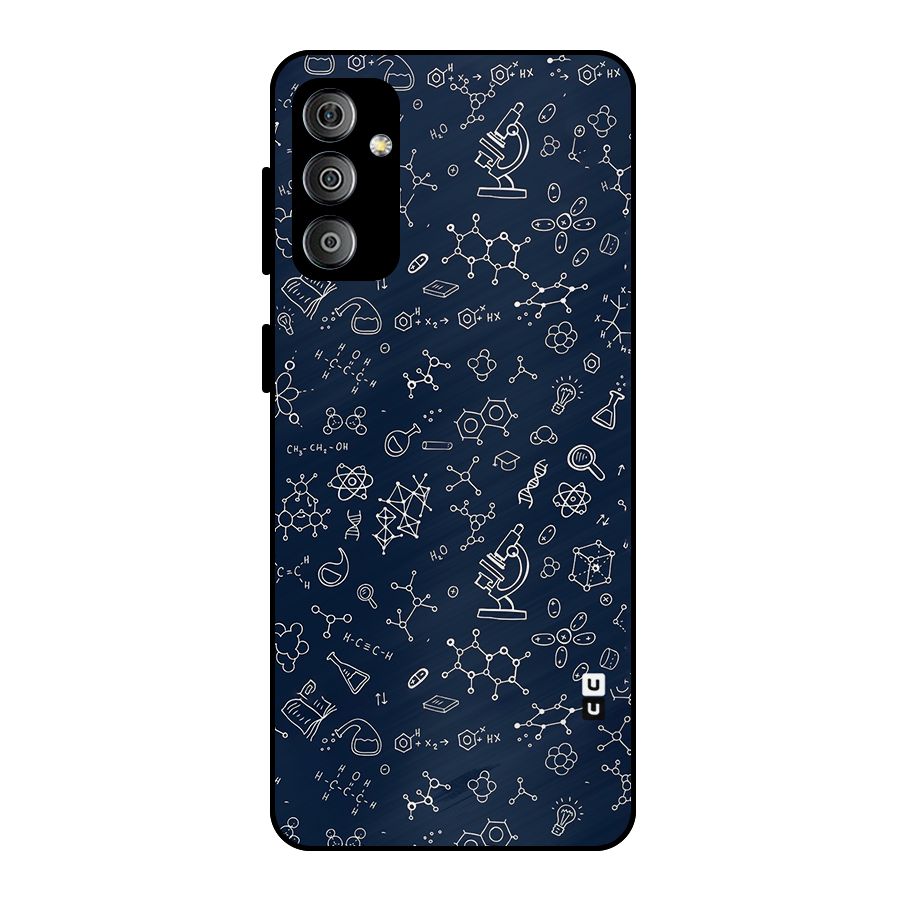 Chemistry Doodle Art Metal Back Case for Galaxy F23