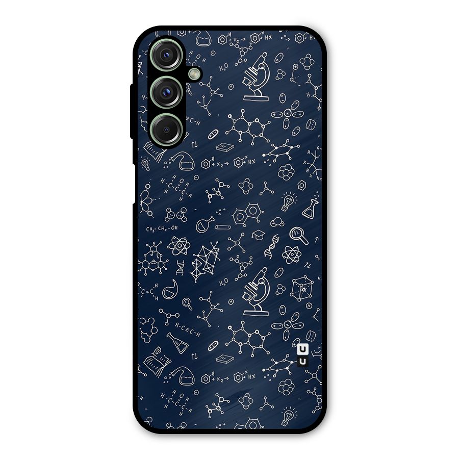 Chemistry Doodle Art Metal Back Case for Galaxy F34