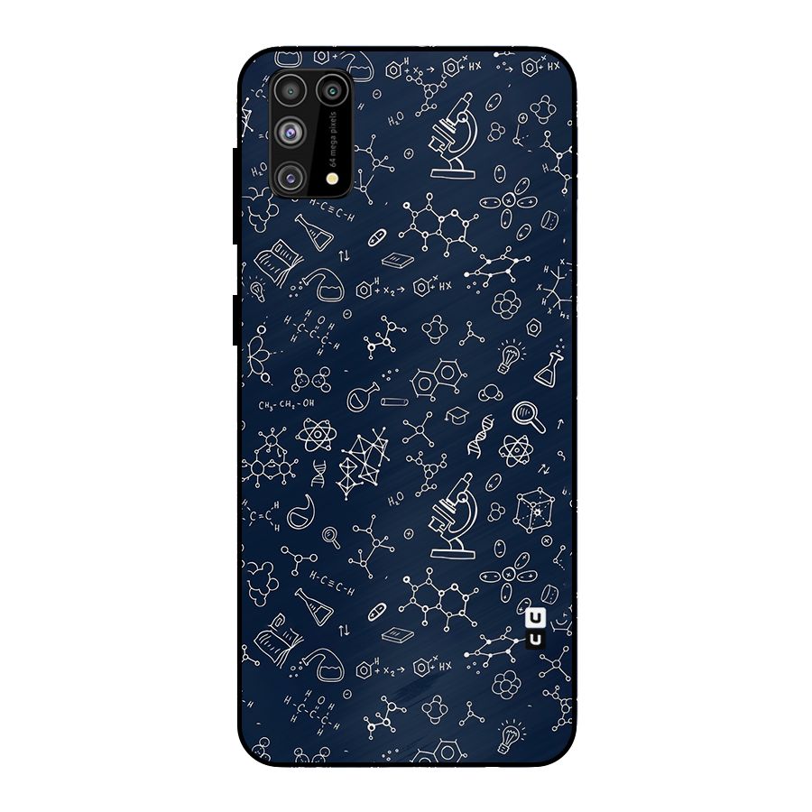 Chemistry Doodle Art Metal Back Case for Galaxy F41