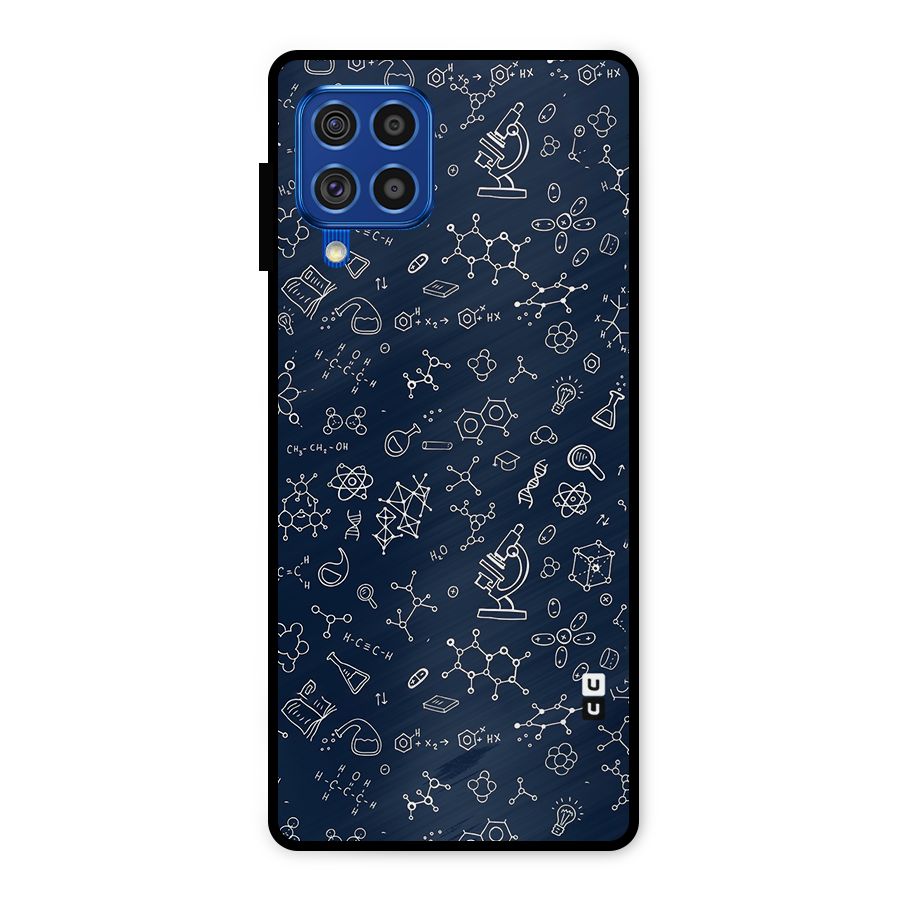 Chemistry Doodle Art Metal Back Case for Galaxy F62
