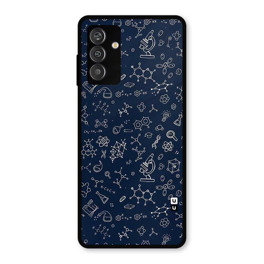Chemistry Doodle Art Metal Back Case for Galaxy M14 5G