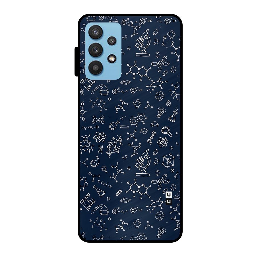 Chemistry Doodle Art Metal Back Case for Galaxy M32 5G