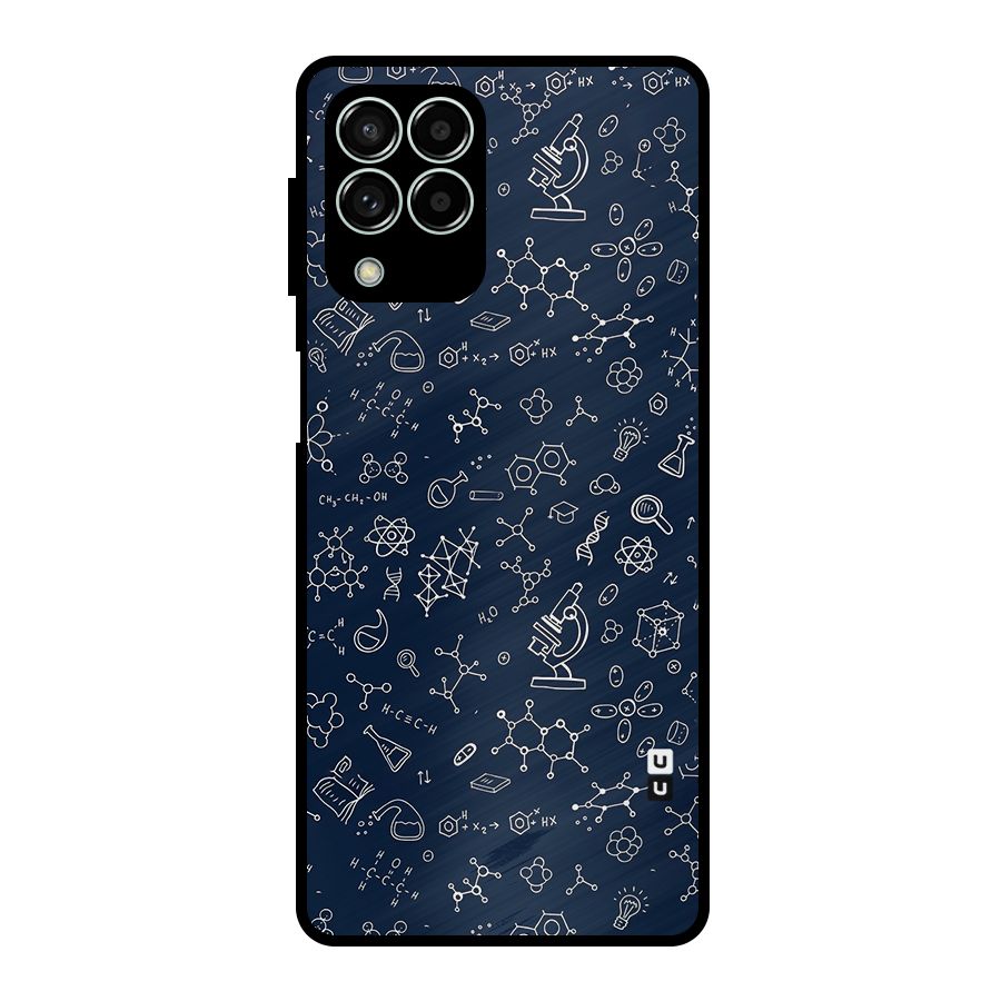Chemistry Doodle Art Metal Back Case for Galaxy M33