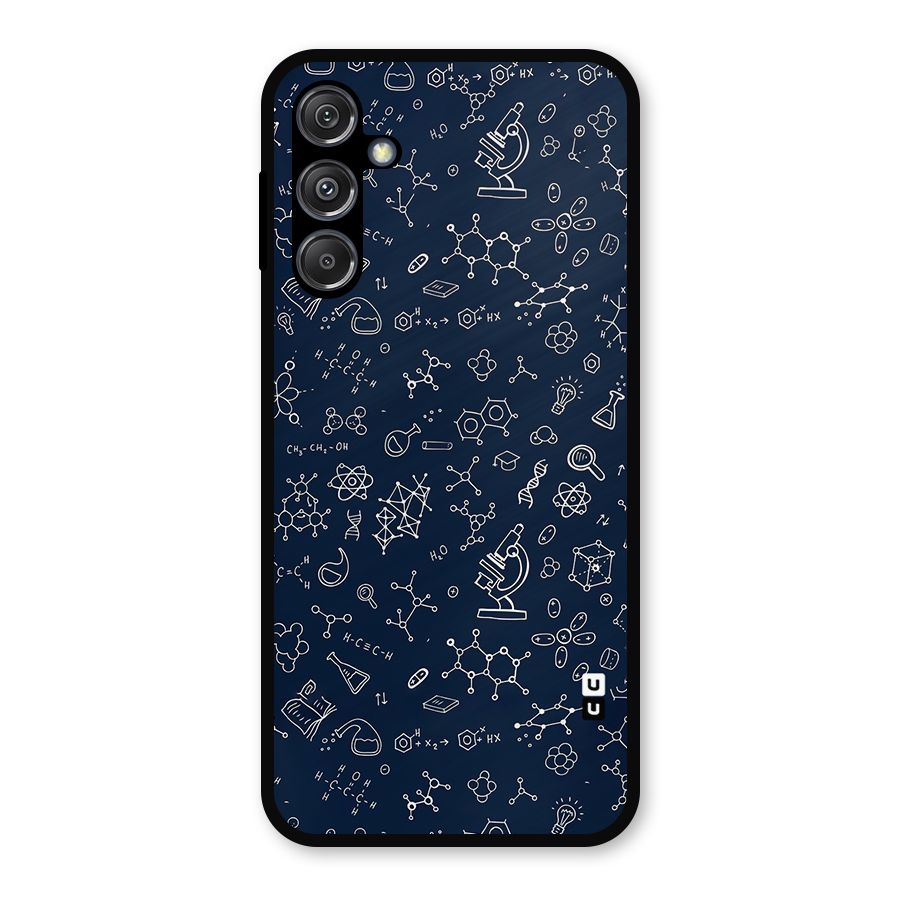 Chemistry Doodle Art Metal Back Case for Galaxy M34 5G