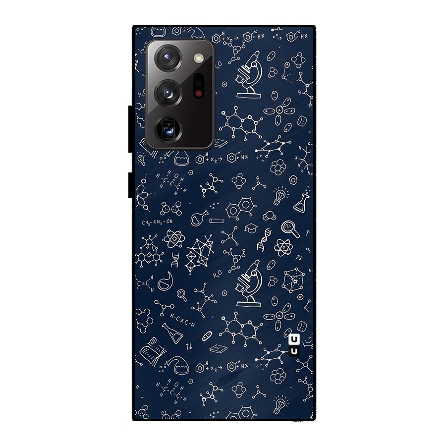 Chemistry Doodle Art Metal Back Case for Galaxy Note 20 Ultra