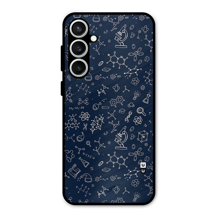 Chemistry Doodle Art Metal Back Case for Galaxy S23 FE