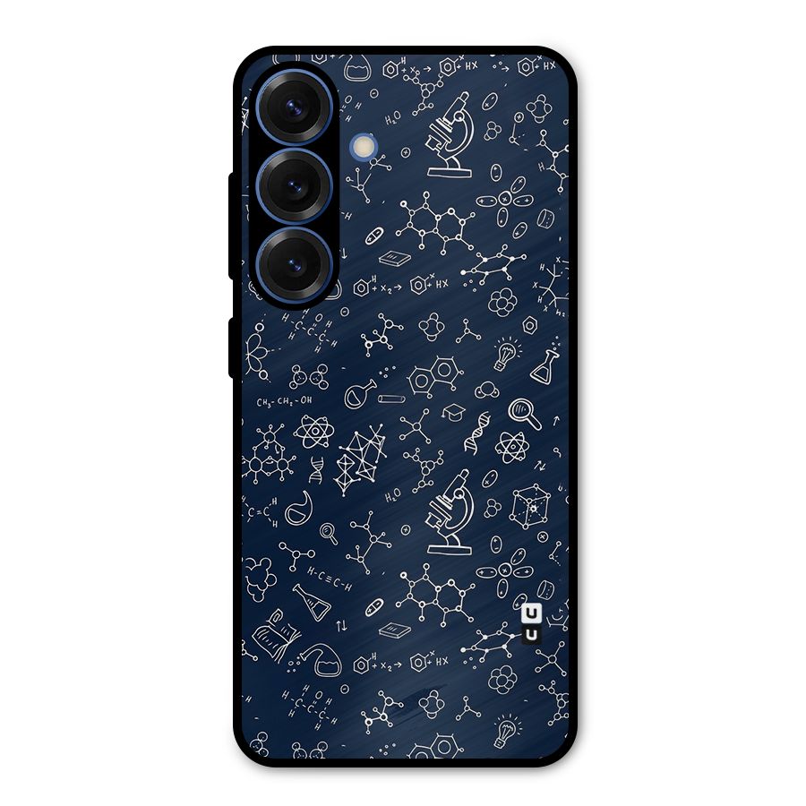 Chemistry Doodle Art Metal Back Case for Galaxy S25