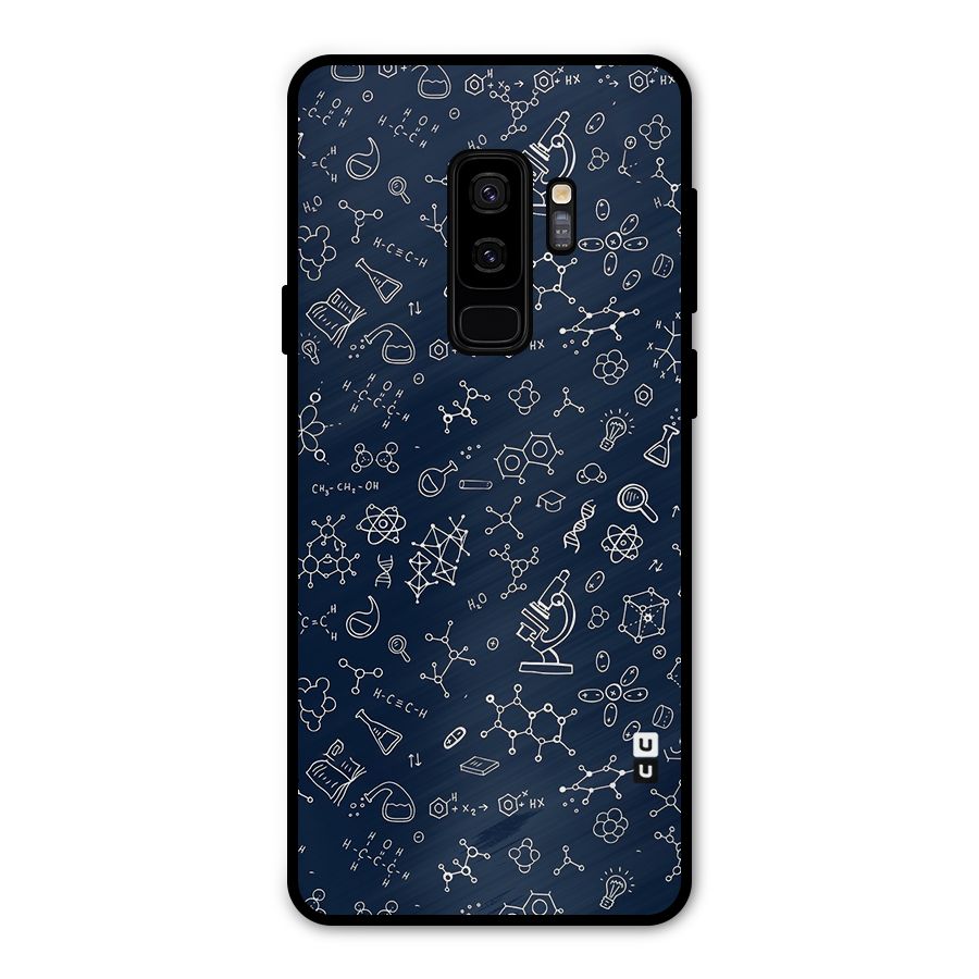 Chemistry Doodle Art Metal Back Case for Galaxy S9 Plus