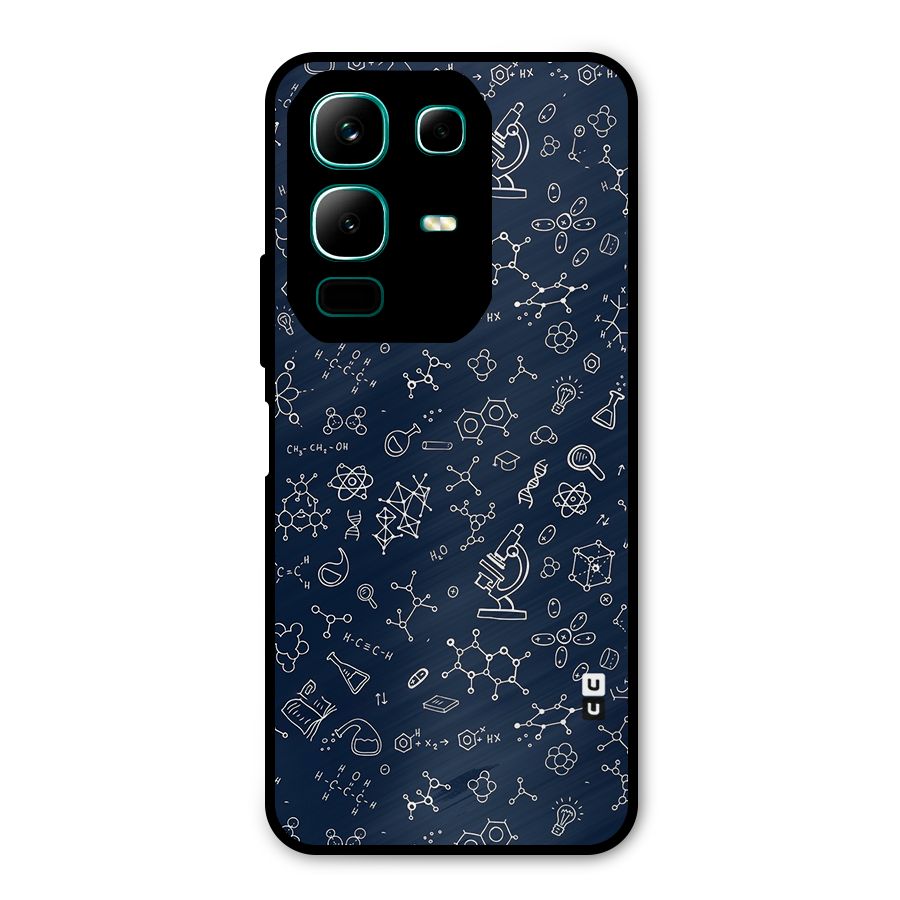 Chemistry Doodle Art Metal Back Case for Infinix Note 50x
