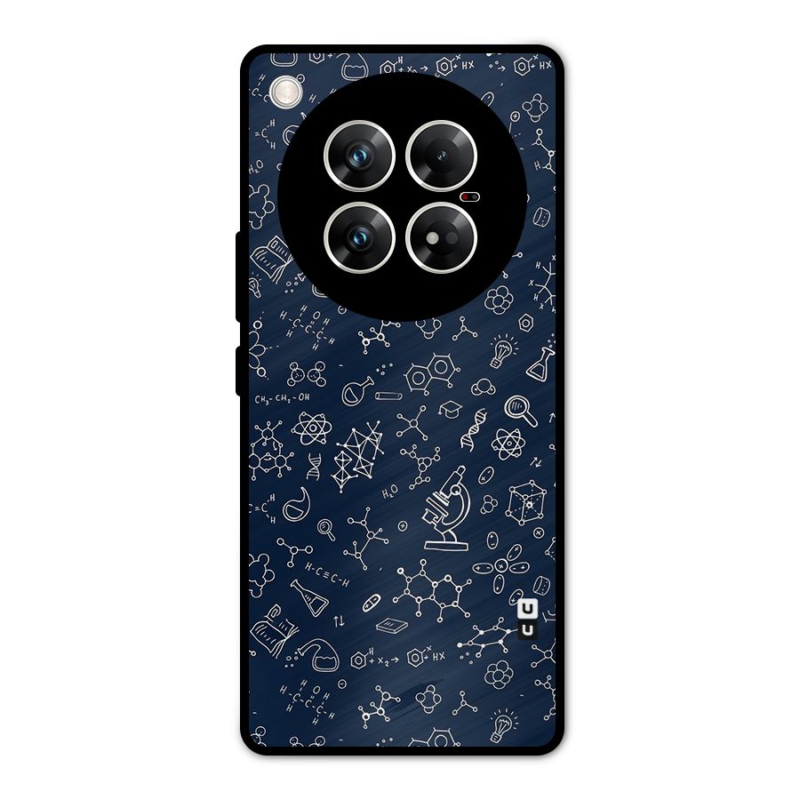 Chemistry Doodle Art Metal Back Case for Infinix Zero 40 5G