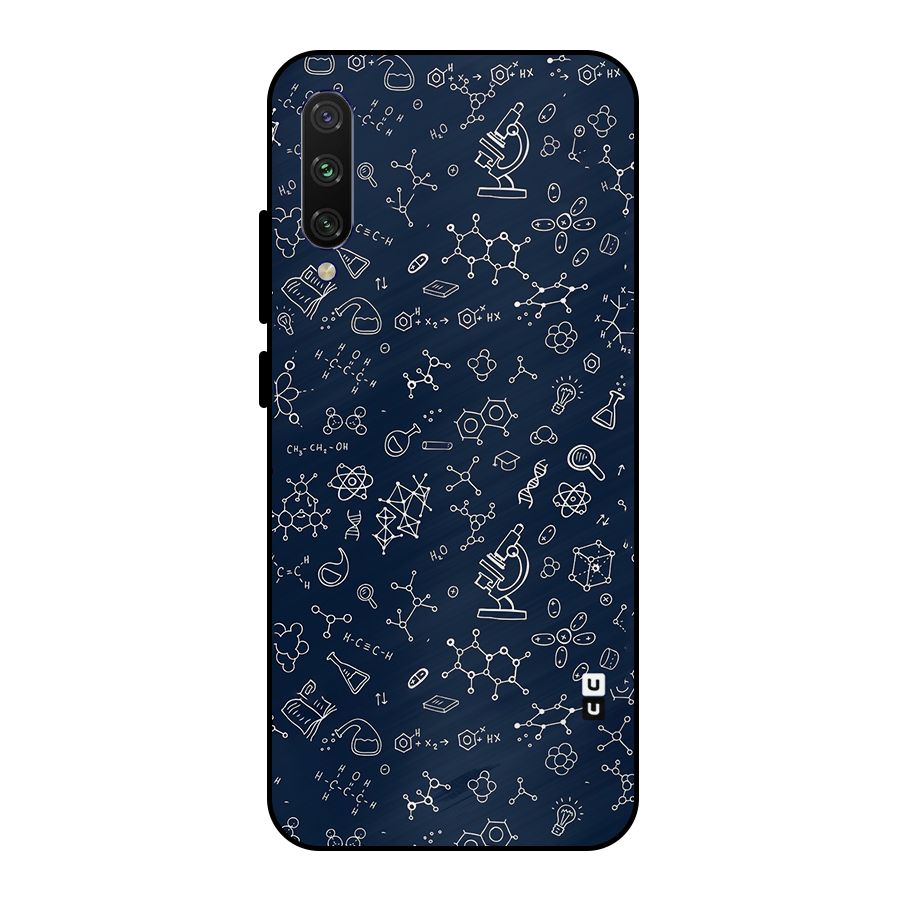 Chemistry Doodle Art Metal Back Case for Mi A3