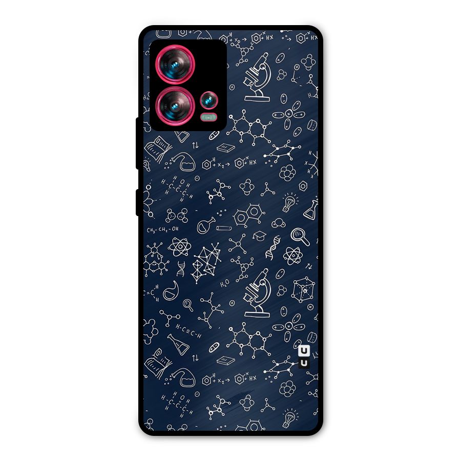 Chemistry Doodle Art Metal Back Case for Motorola Edge 30 Fusion