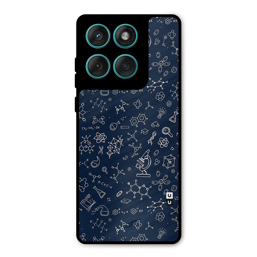 Chemistry Doodle Art Metal Back Case for Motorola Edge 60 Fusion