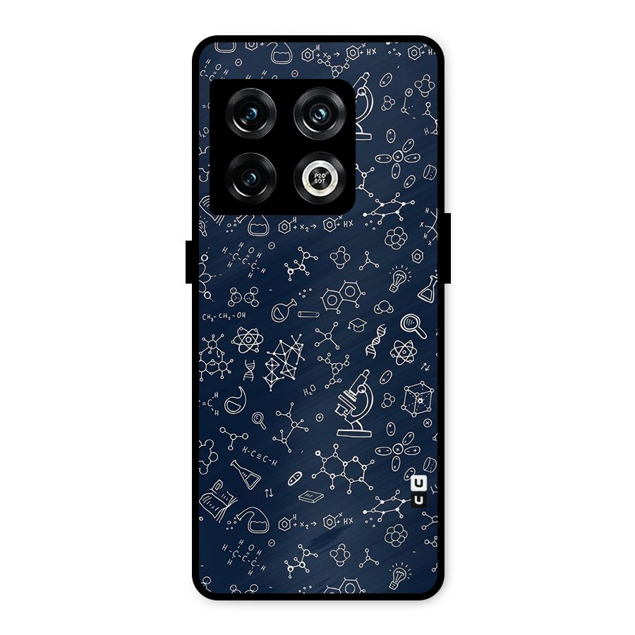 Chemistry Doodle Art Metal Back Case for OnePlus 10 Pro 5G