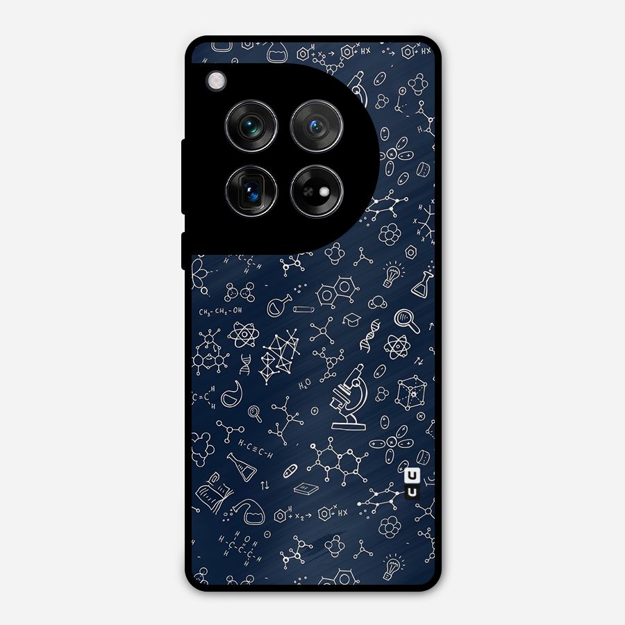 Chemistry Doodle Art Metal Back Case for OnePlus 12