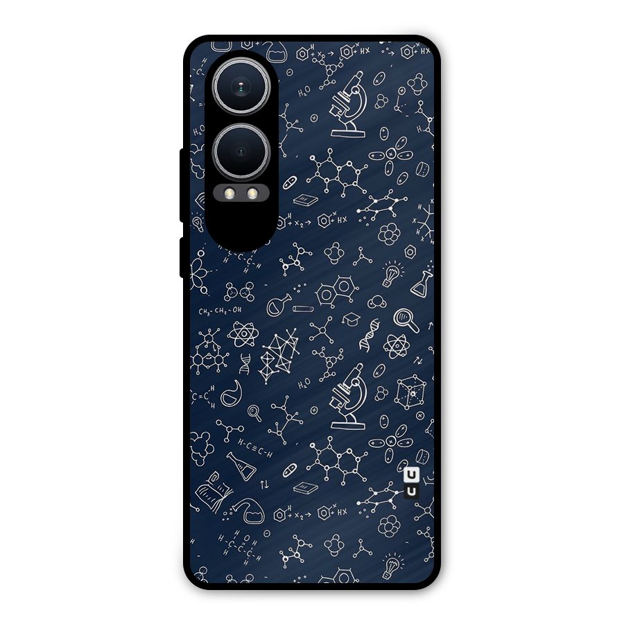 Chemistry Doodle Art Metal Back Case for OnePlus Nord CE4 Lite