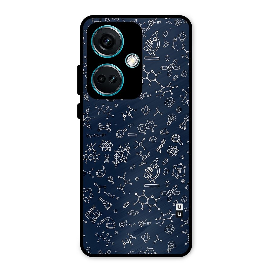 Chemistry Doodle Art Metal Back Case for OnePlus Nord CE 3 5G