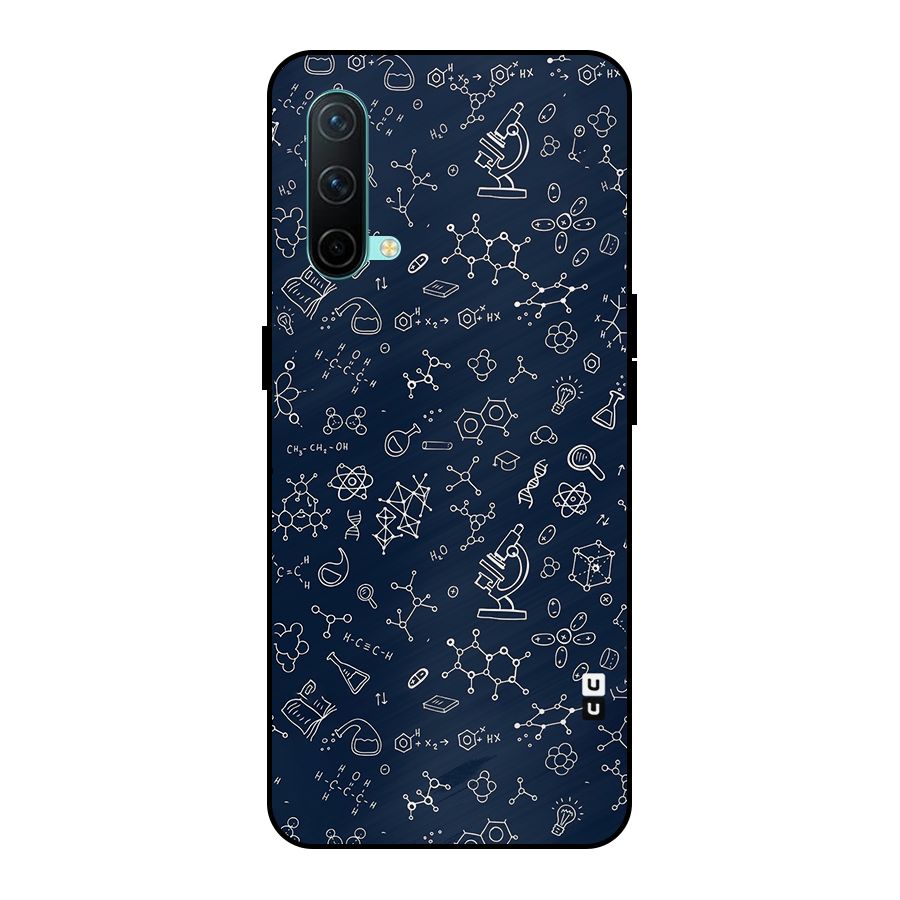 Chemistry Doodle Art Metal Back Case for OnePlus Nord CE 5G