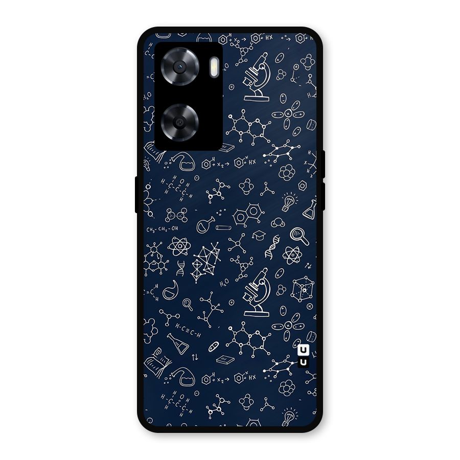 Chemistry Doodle Art Metal Back Case for OnePlus Nord N20 SE