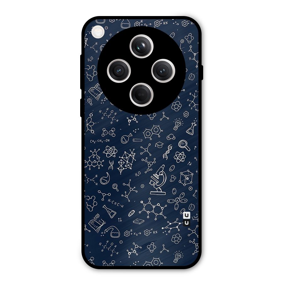Chemistry Doodle Art Metal Back Case for Oppo Find X8