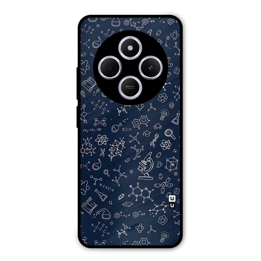 Chemistry Doodle Art Metal Back Case for Poco M7