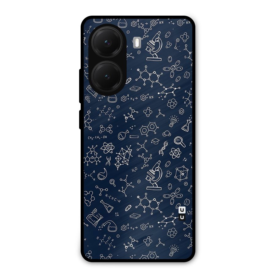 Chemistry Doodle Art Metal Back Case for Poco X7 Pro