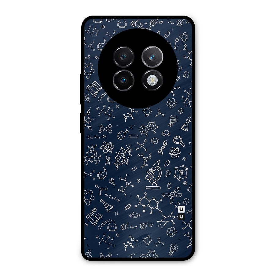 Chemistry Doodle Art Metal Back Case for Realme 13 Plus