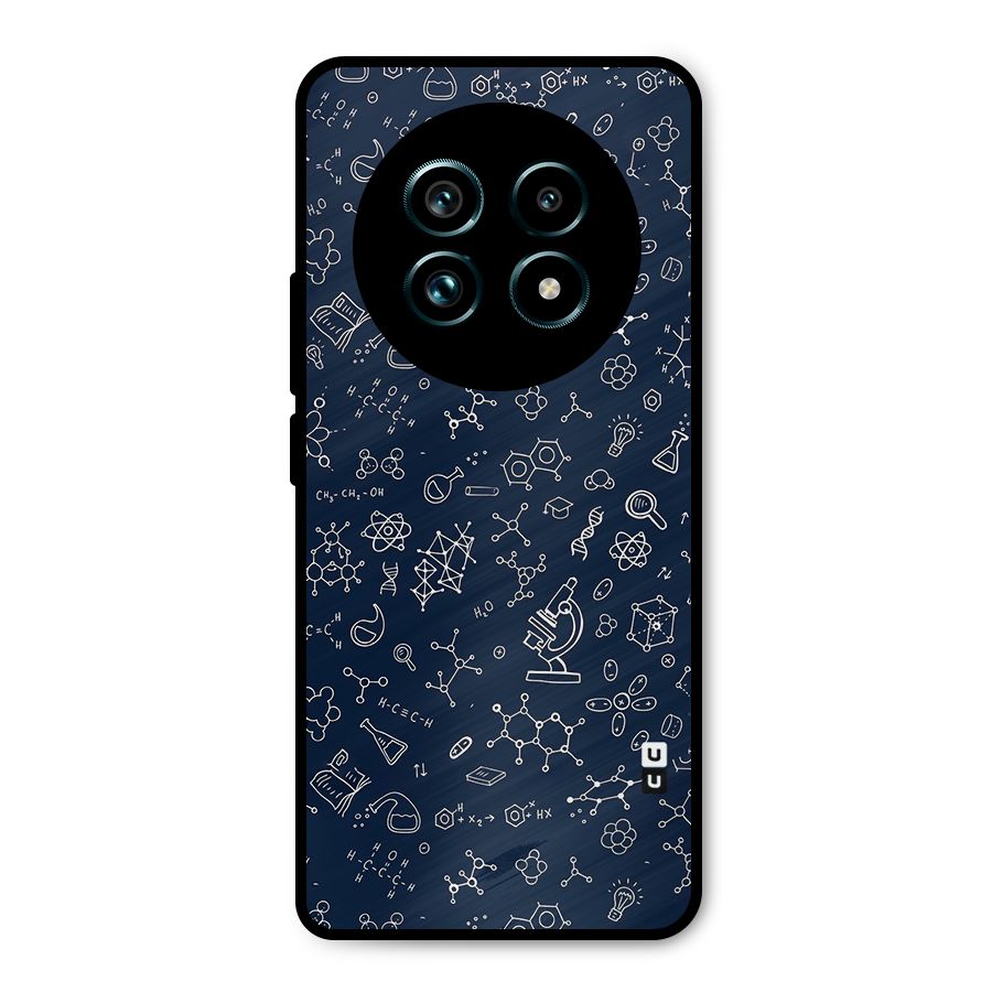 Chemistry Doodle Art Metal Back Case for Realme 13 Pro Plus