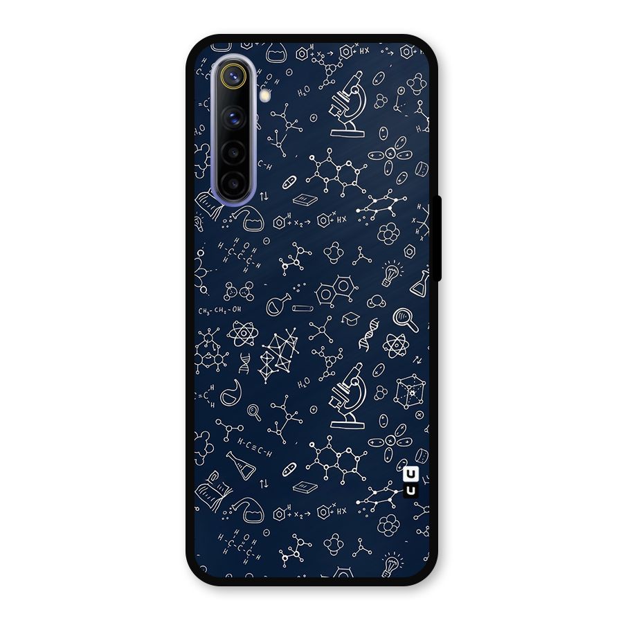 Chemistry Doodle Art Metal Back Case for Realme 6i