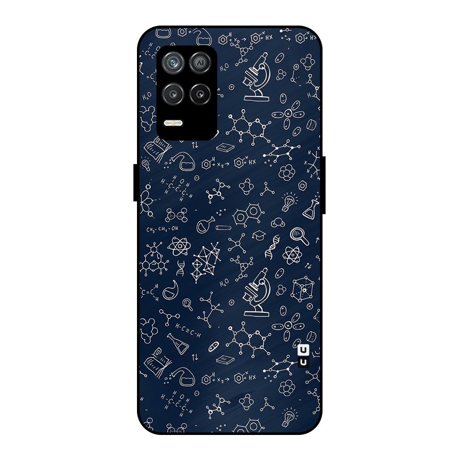 Chemistry Doodle Art Metal Back Case for Realme 9 5G