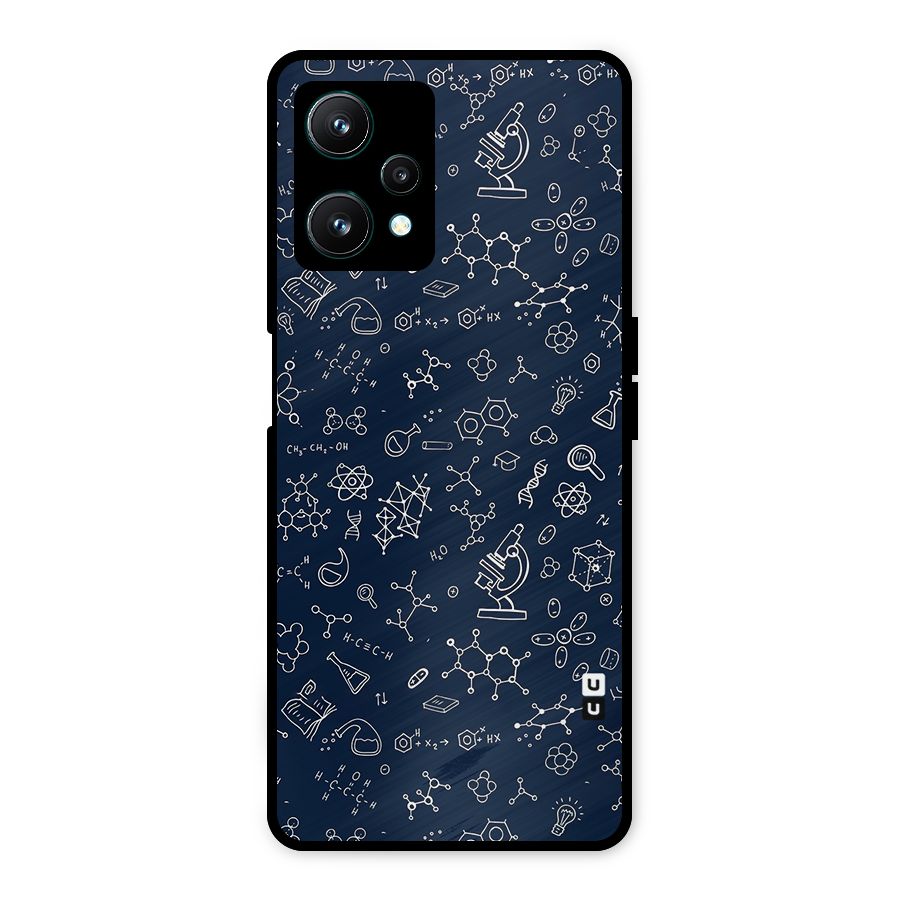 Chemistry Doodle Art Metal Back Case for Realme 9 Pro 5G