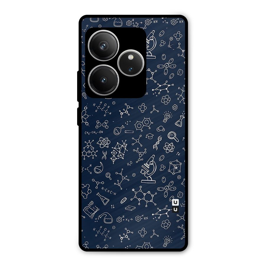 Chemistry Doodle Art Metal Back Case for Realme GT 6