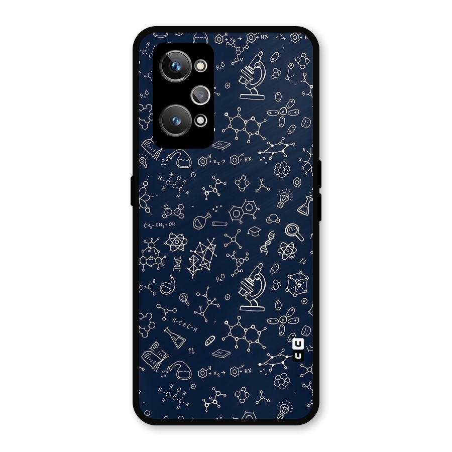 Chemistry Doodle Art Metal Back Case for Realme GT Neo2