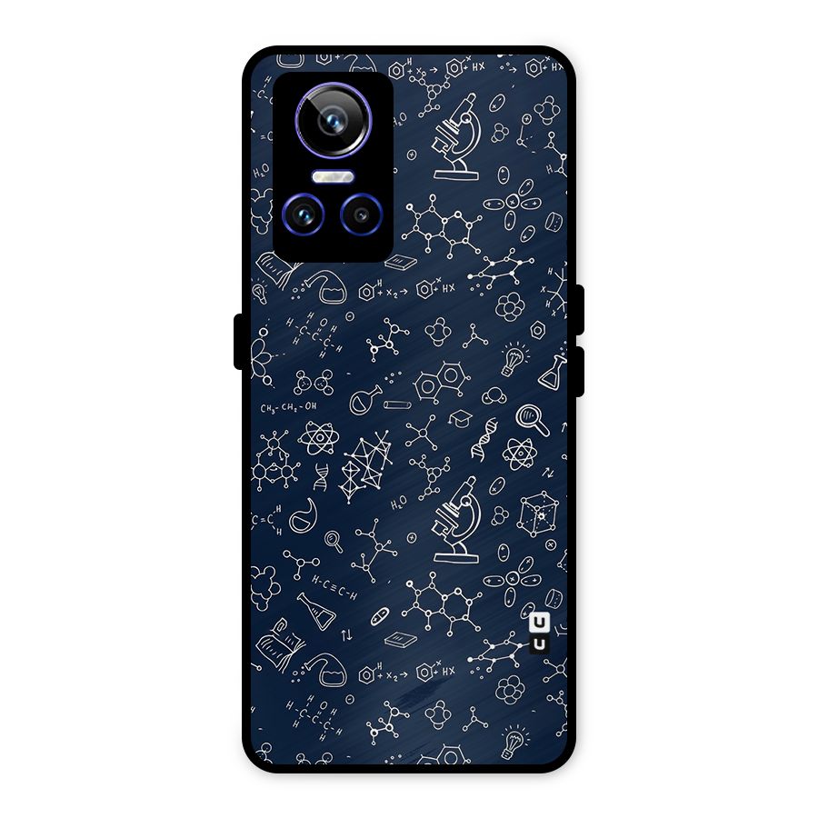Chemistry Doodle Art Metal Back Case for Realme GT Neo 3