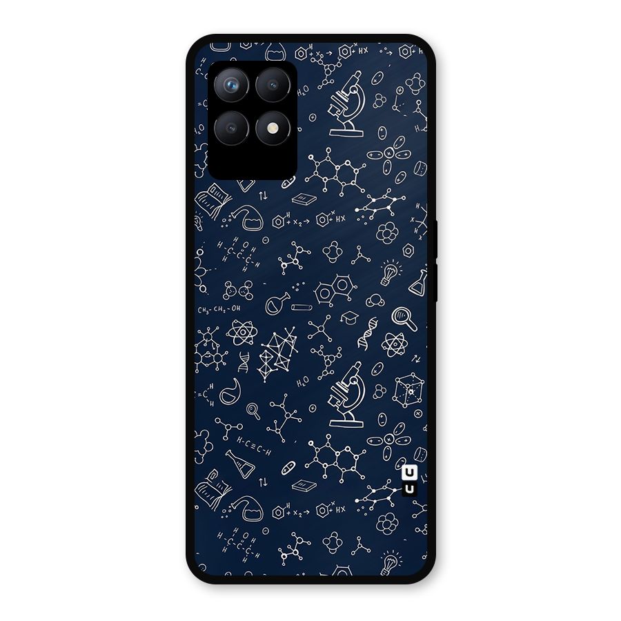 Chemistry Doodle Art Metal Back Case for Realme Narzo 50