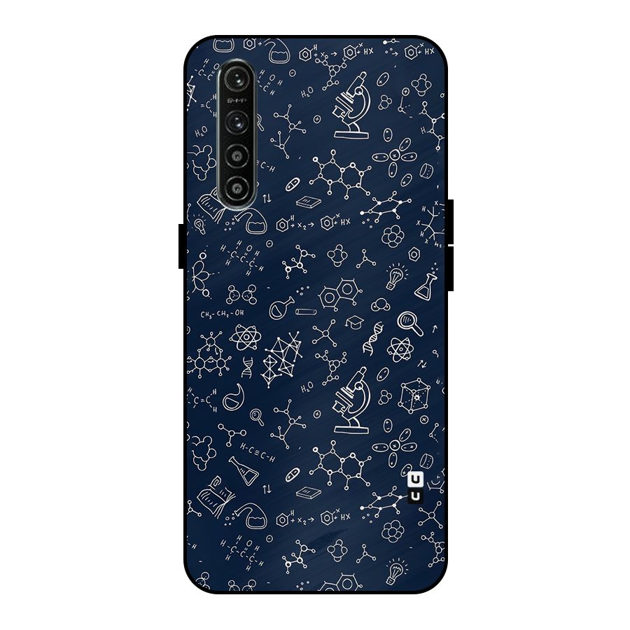 Chemistry Doodle Art Metal Back Case for Realme XT