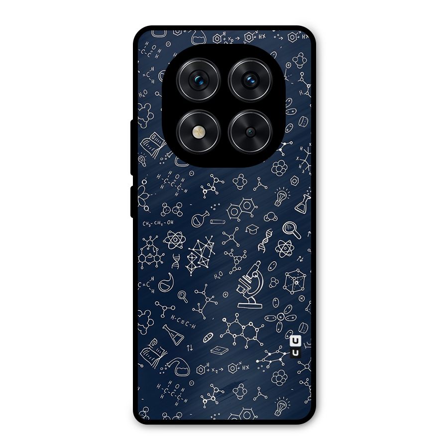Chemistry Doodle Art Metal Back Case for Redmi Note 14 Pro 5G