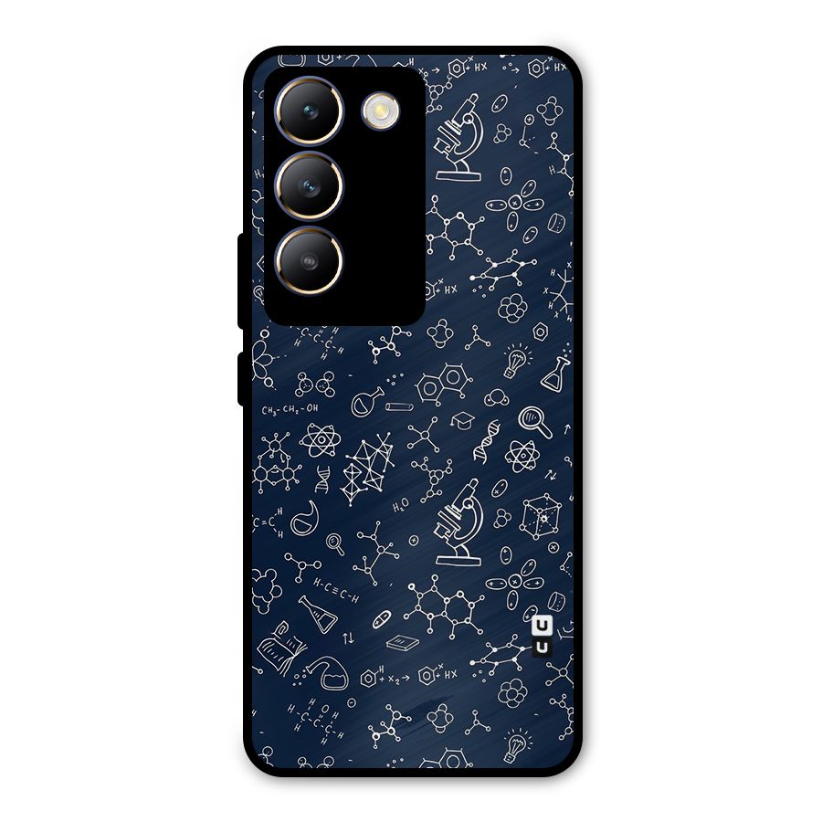 Chemistry Doodle Art Metal Back Case for Vivo T3 5G