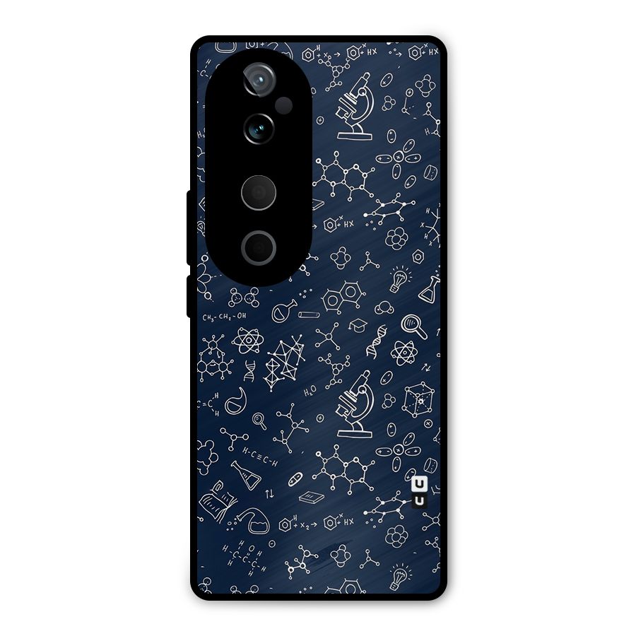 Chemistry Doodle Art Metal Back Case for Vivo T3 Ultra