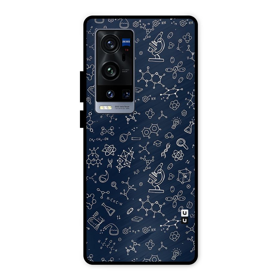 Chemistry Doodle Art Metal Back Case for Vivo X60 Pro Plus