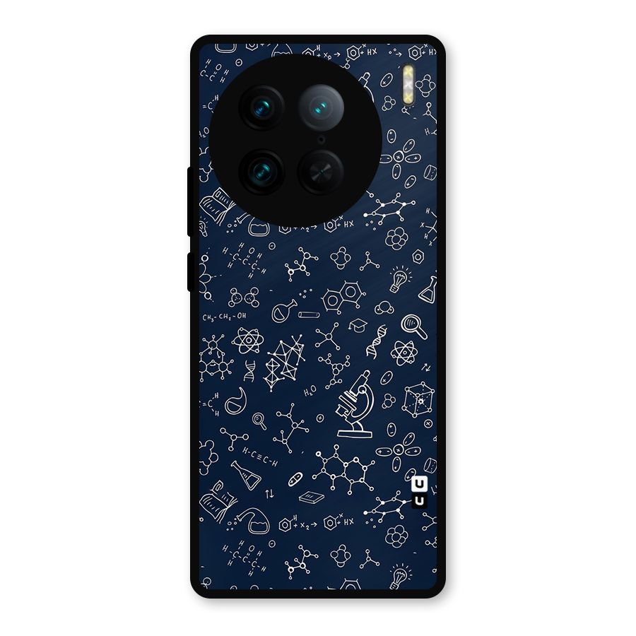 Chemistry Doodle Art Metal Back Case for Vivo X90 Pro