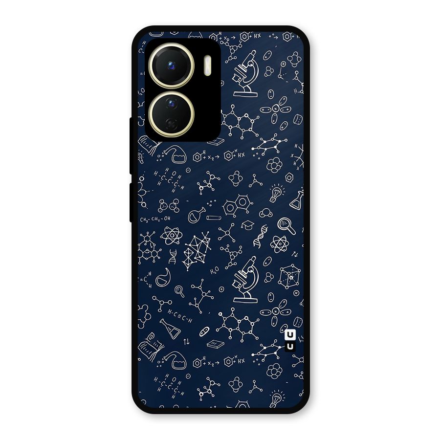 Chemistry Doodle Art Metal Back Case for Vivo Y16