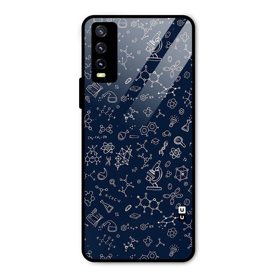 Chemistry Doodle Art Metal Back Case for Vivo Y20