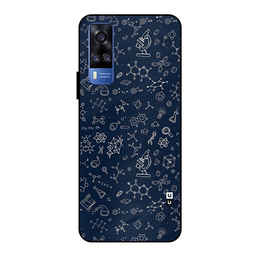Chemistry Doodle Art Metal Back Case for Vivo Y51
