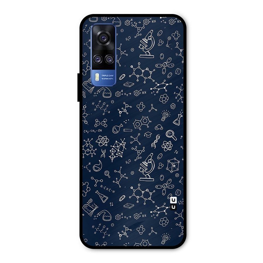 Chemistry Doodle Art Metal Back Case for Vivo Y51A
