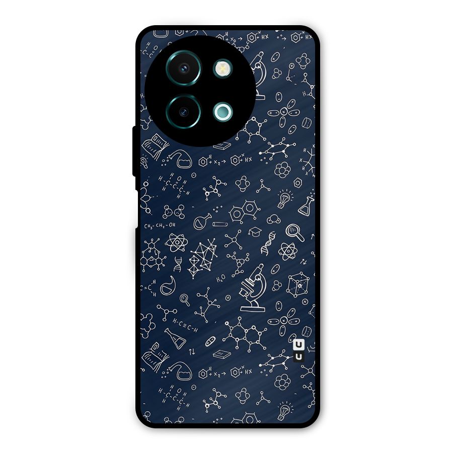 Chemistry Doodle Art Metal Back Case for Vivo Y58